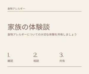 食物アレルギー体験談・コラム