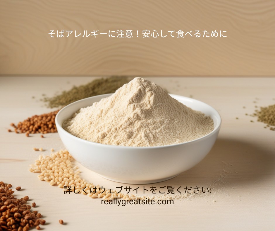 そばアレルギー対策 – 蕎麦粉の香りと見た目を覚えて誤食を防ぐ