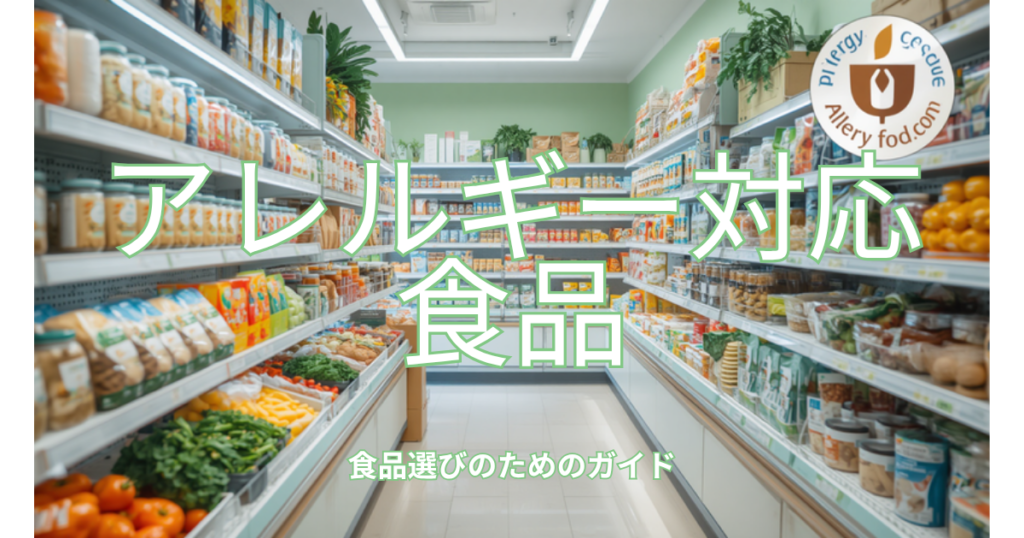 アレルギー対応食品の選び方ガイド